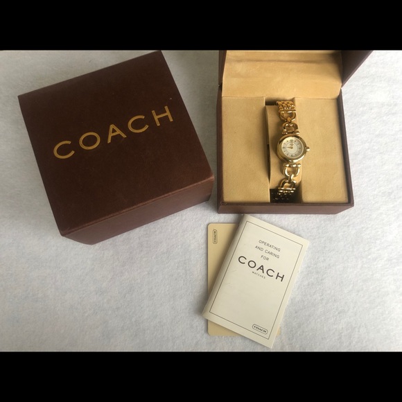 Gold Tone Coach Watch - Picture 1 of 5